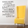 HAVE HOPE INSPIRATIONAL WALL QUOTE Saying